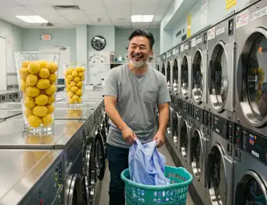Guy In Lemon Laundromat